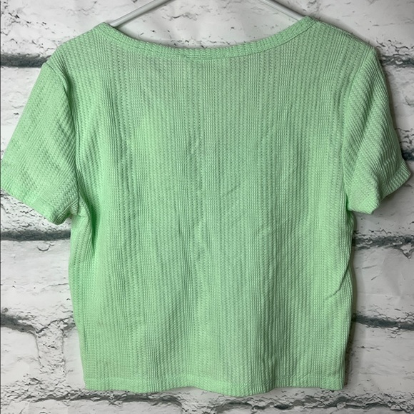 Elodie Mint Green Ribbed Crop Top - Size XL NWT - Picture 5 of 5